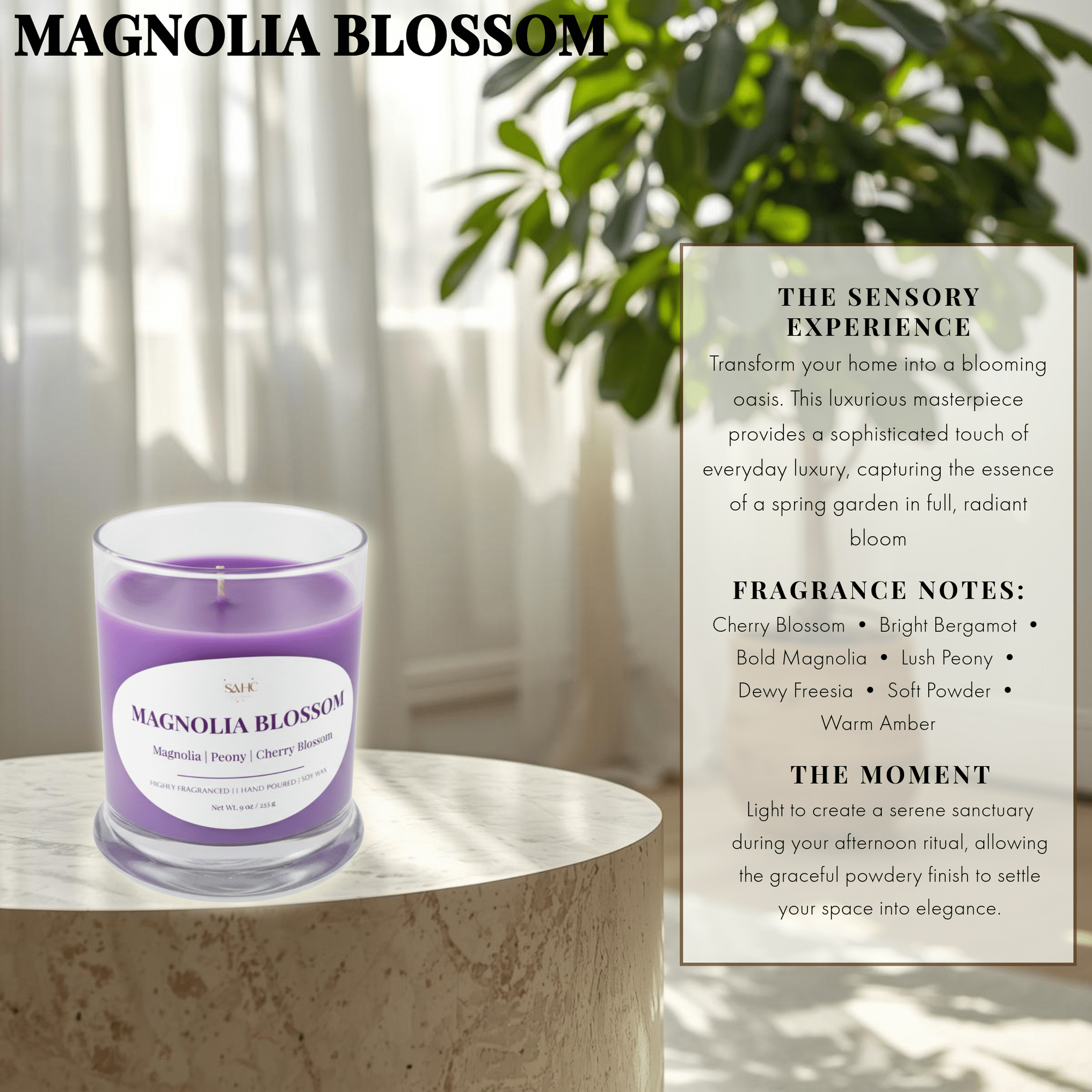 Magnolia Blossom | Premium Soy Candle
