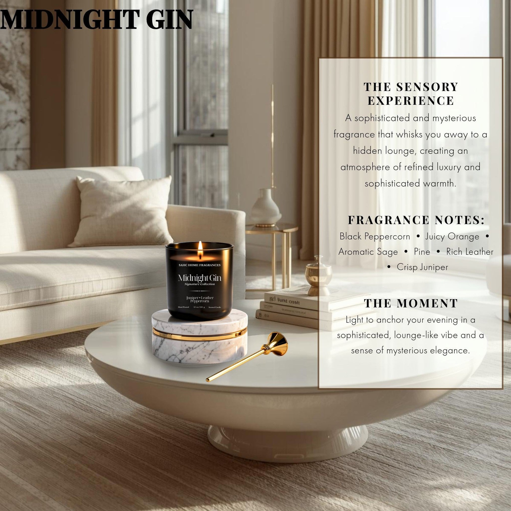 Midnight Gin | Luxury Fragrance Candle